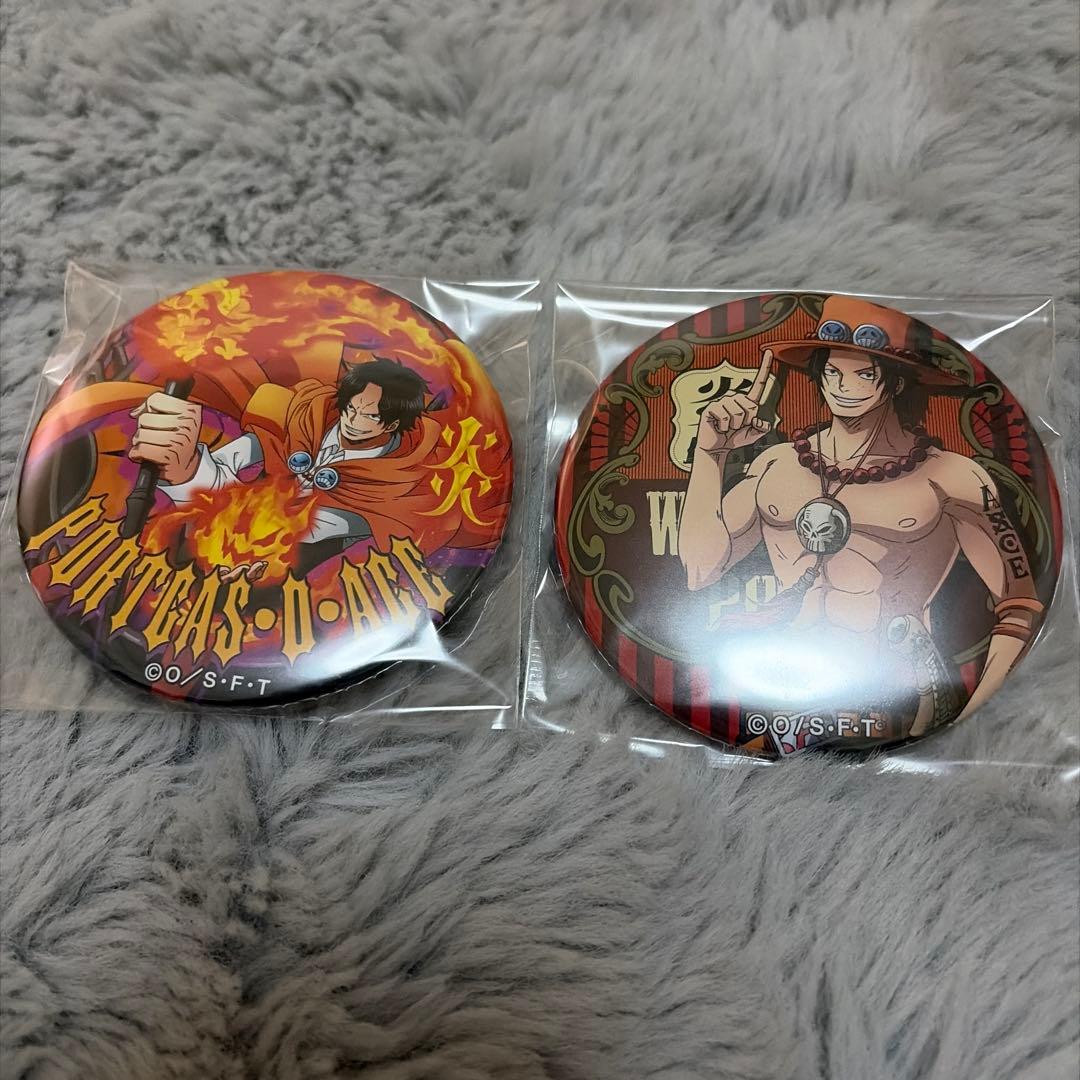 ワンピース 輩缶バッジ エース - メルカリ