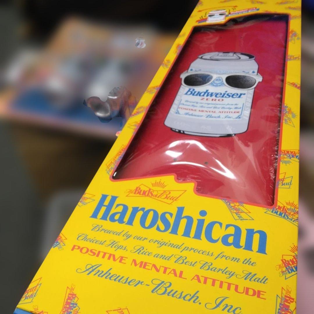 Haroshi x バドワイザー スケートデッキ(レッド)＋キーホルダー - メルカリ