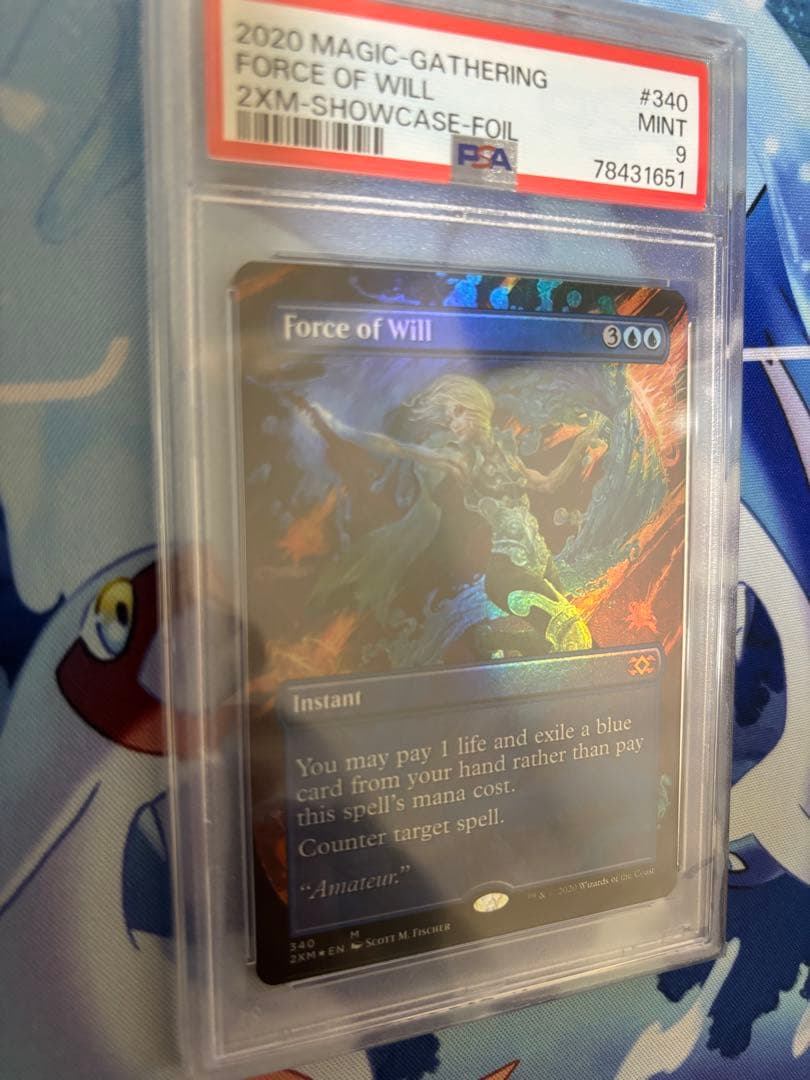 【PSA9】MTG 意志の力　Force of Will FOIL 英語版