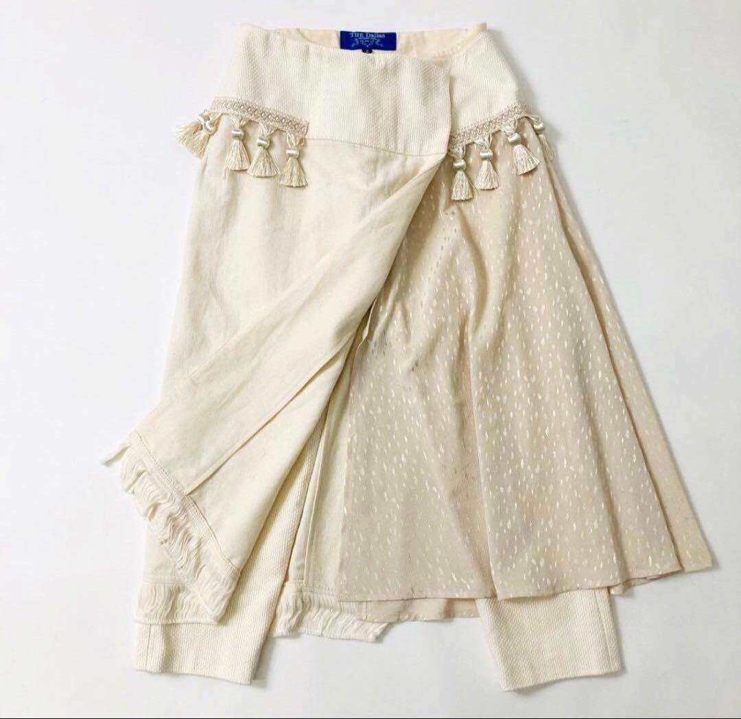THE Dallas ザダラス フミエタナカ タッセル フリンジ 巻きスカート