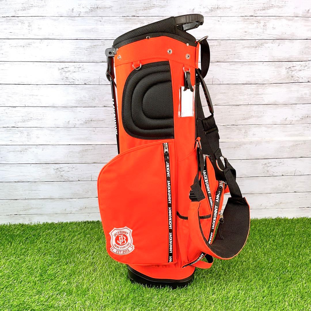 美品】JACK BUNNY / ジャックバニー キャディバッグ オレンジ - メルカリ