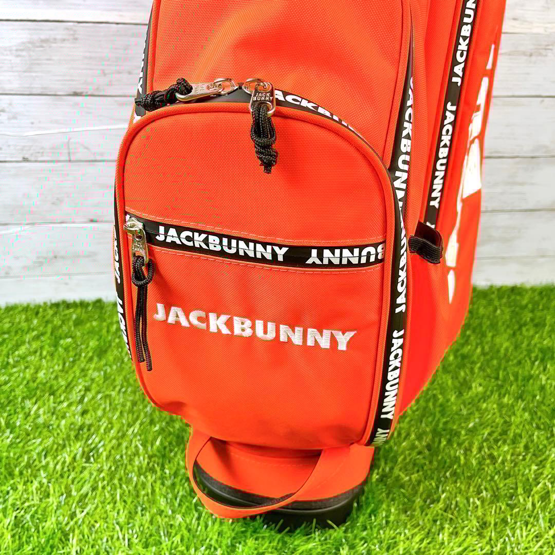 美品】JACK BUNNY / ジャックバニー キャディバッグ オレンジ - メルカリ