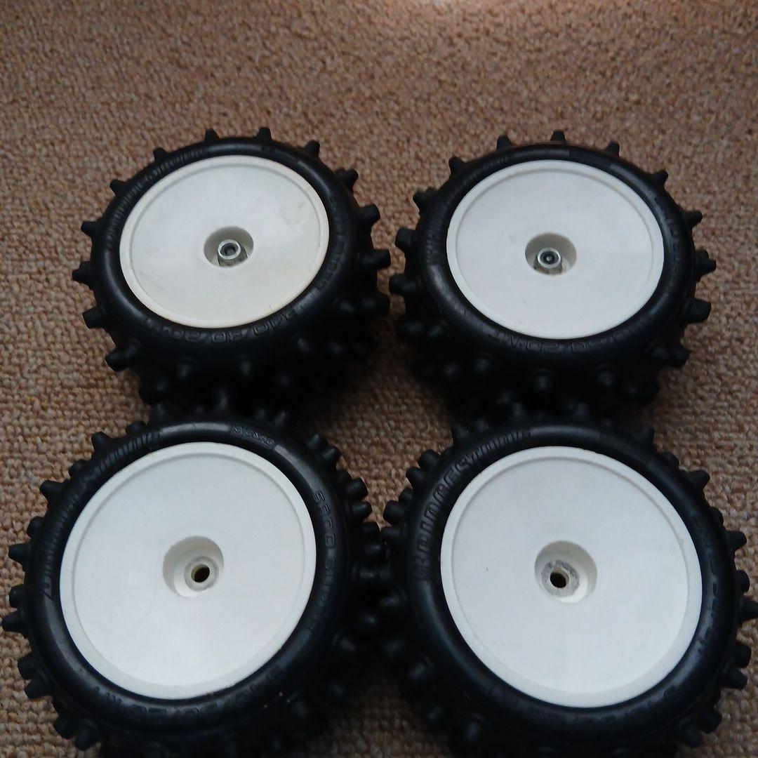 当時物・美品】京商(Kyosho) ブリヂストン スパイクタイヤ 4本セット