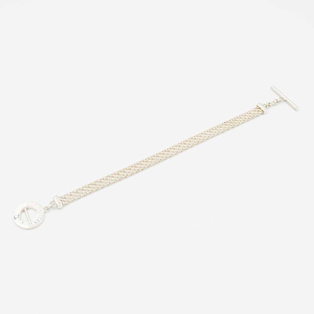 ティファニー メッシュ トグル ブレスレット シルバー 18.5cm