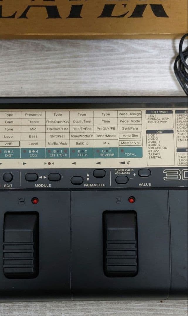 ZOOM PLAYER 3030 ギターエフェクター　ヴィンテージ