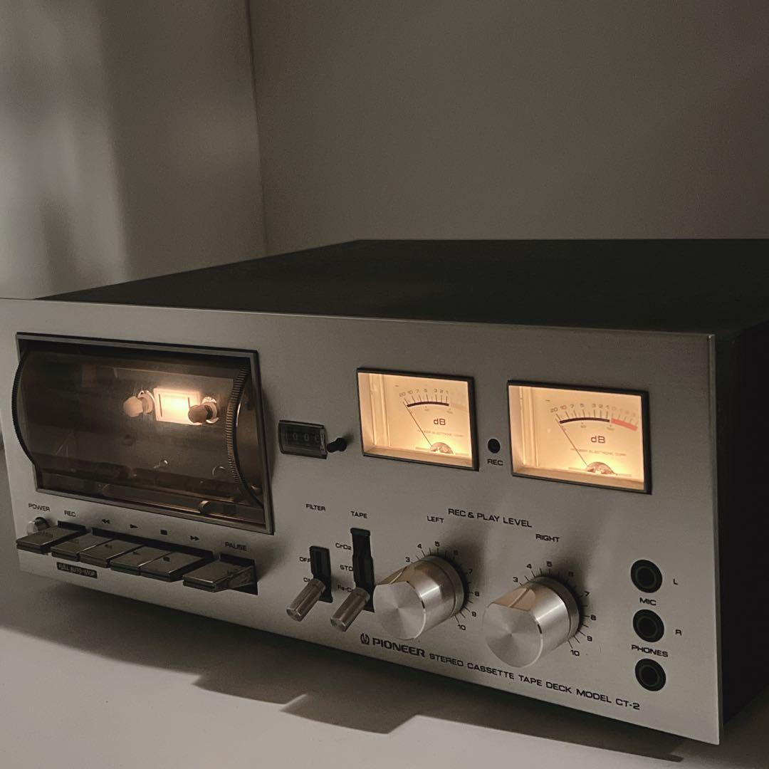 良品・動作品】 Pioneer CT-2 カセットデッキ パイオニア 再生OK