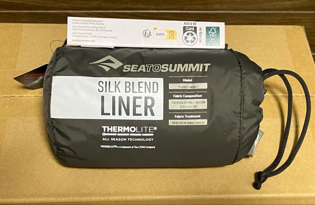 シルク ブレンド ライナー ( インナー シュラフ 寝袋 モンベル イスカ
