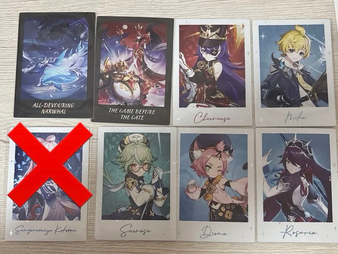 原神 fes 2026 箔押し チェキ ポラロイド カード - メルカリ