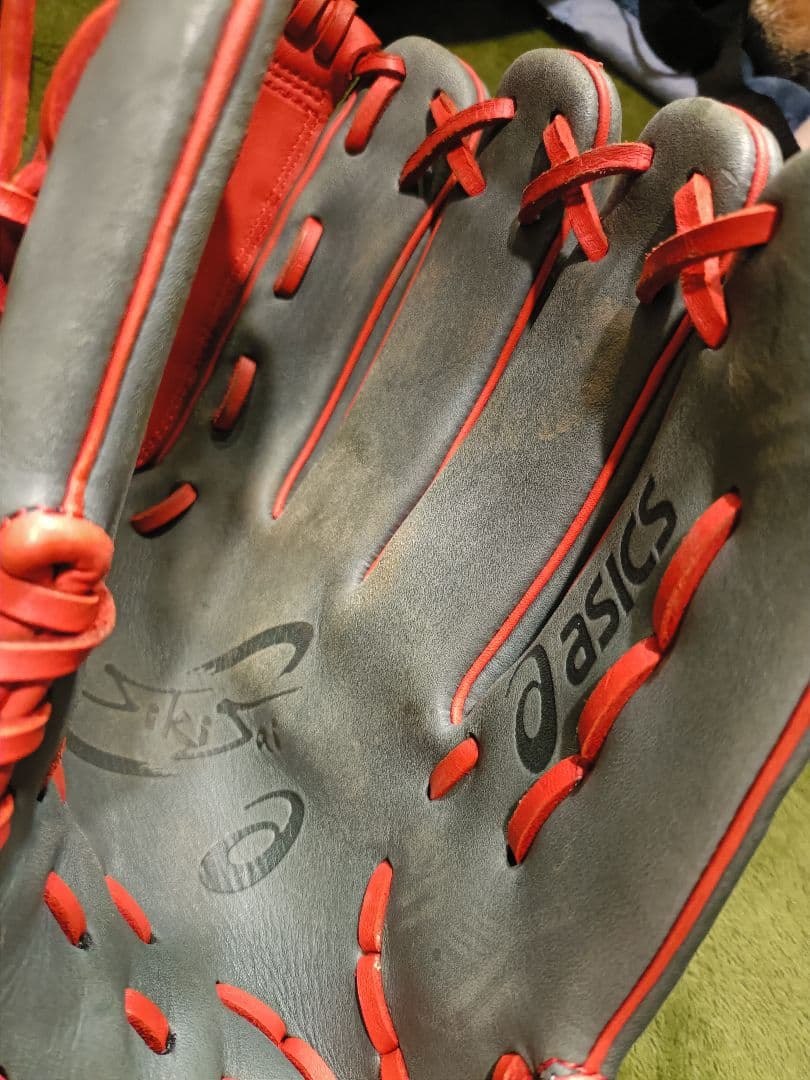 希少品】ASICS 野球 軟式 グローブ オールラウンド用 シキサイ 右投げ