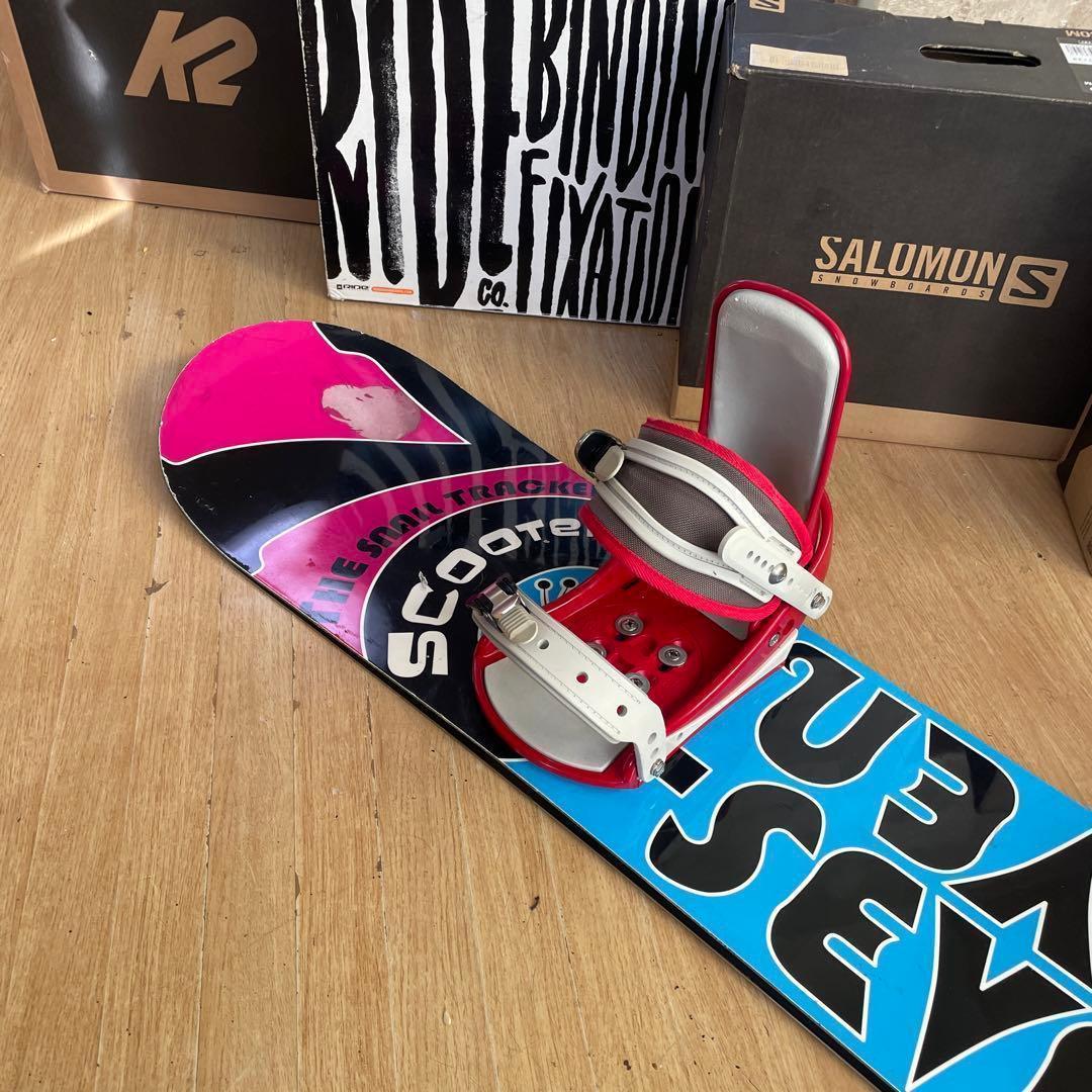 SCOOTER 名作G7 良質国産スノーボードセットOGASAKA製 バ