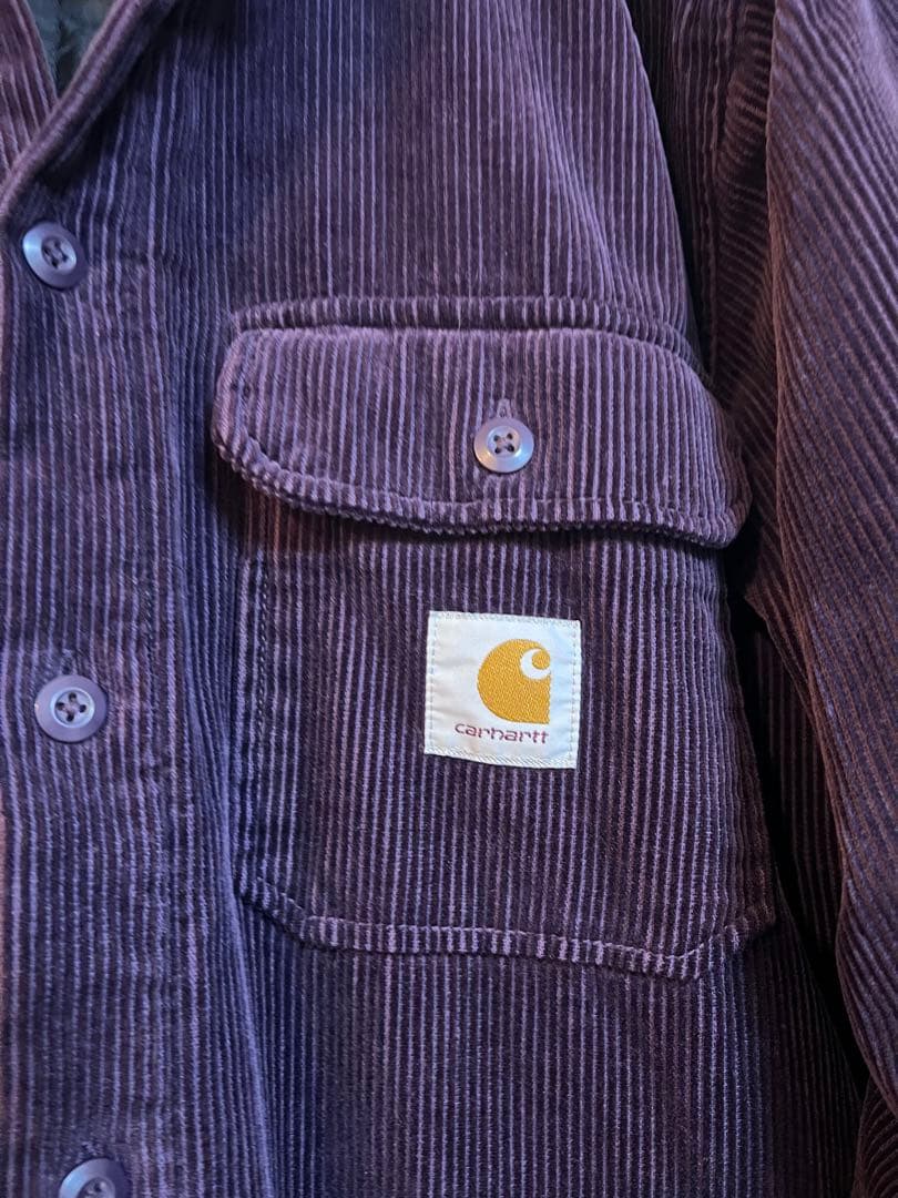 Carhartt コーデュロイジャケット Mサイズ パープル - メルカリ