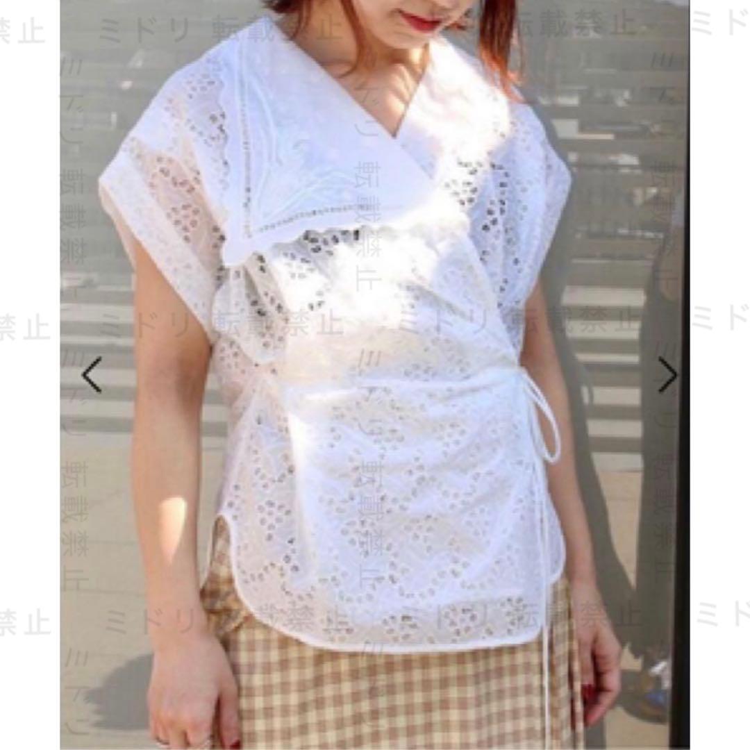 mame kurogouchi Flap Collar shirts レース mame kurogouchi Flap Collar shirts レース - トップス卸売り