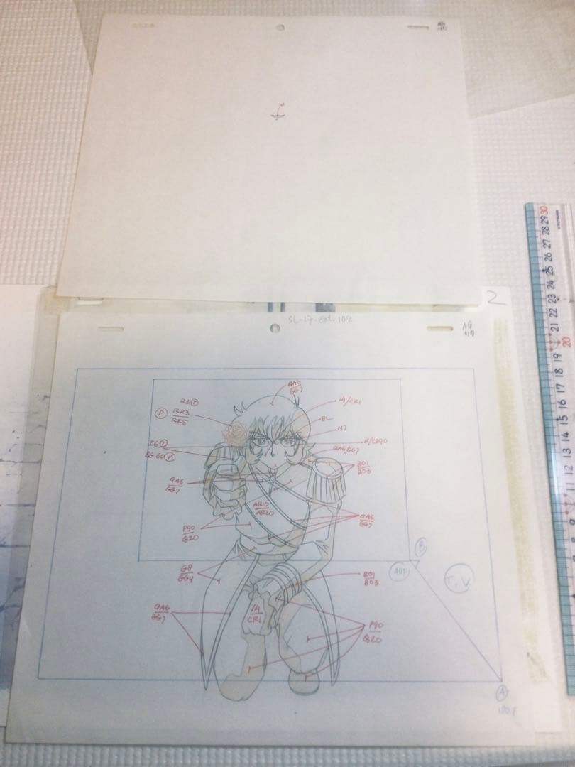 ◉当時物・人気日本アニメ・セル画・入手困難品◉ベルサイユのばら・背景つき・美品◉