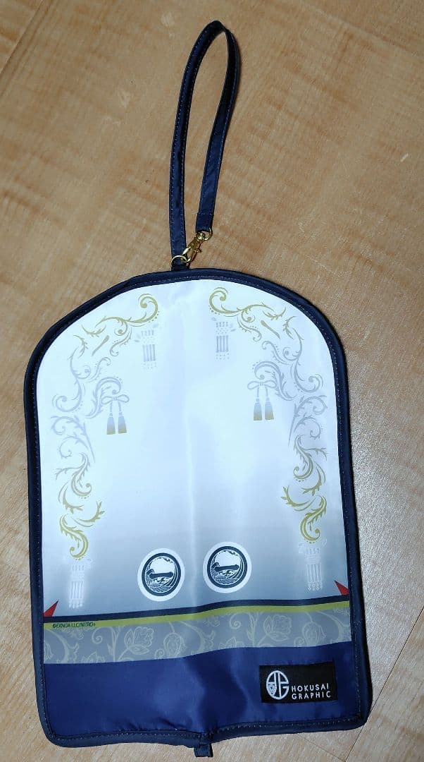 山鳥毛 刀剣乱舞 北斎グラフィック 折りたたみ傘 吸水ポーチ アンブレラチャーム