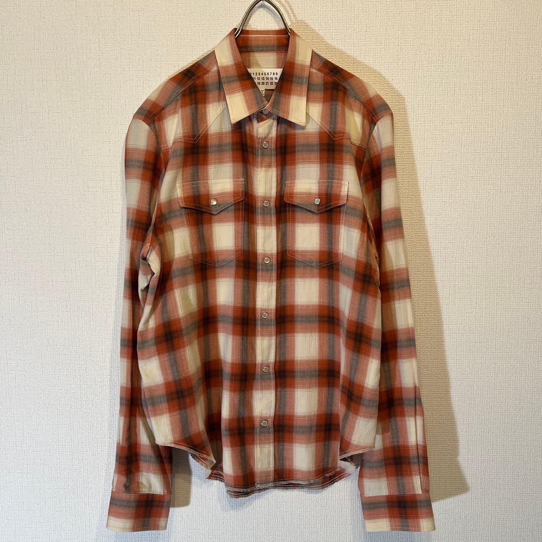 16SS Maison Margiela オンブレチェック　ウエスタンシャツ Maison Margiela（旧Maison Martin Margiela） - Maison Margiela