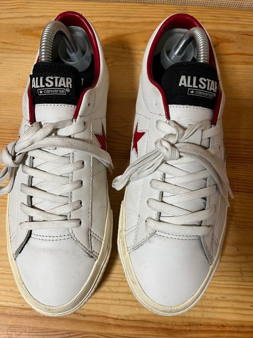 a432/コンバース ワンスター GF レザーWHITE/RED/25.5㎝ - メルカリ