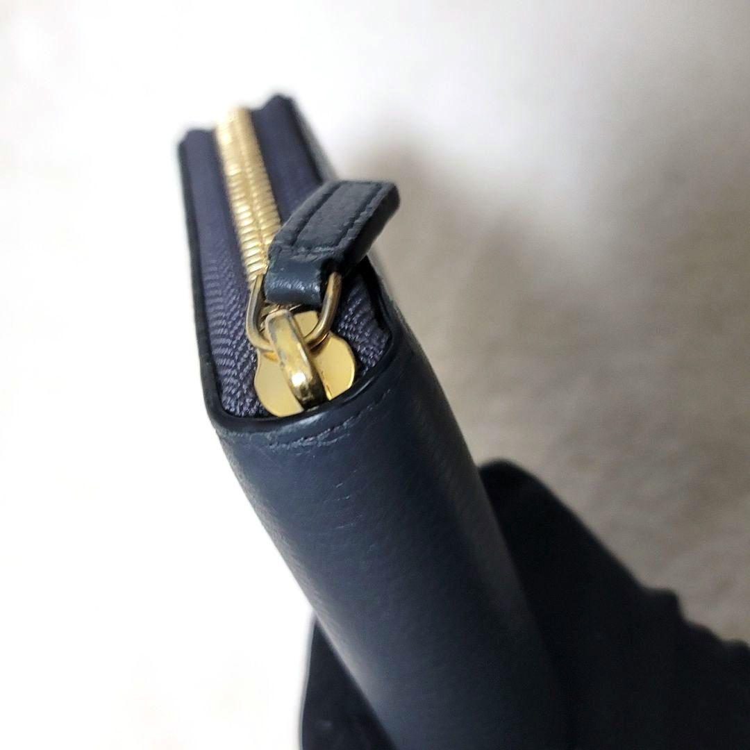 未使用 MCM 長財布 ロングウォレット ネイビー ラウンドジップ 付属品