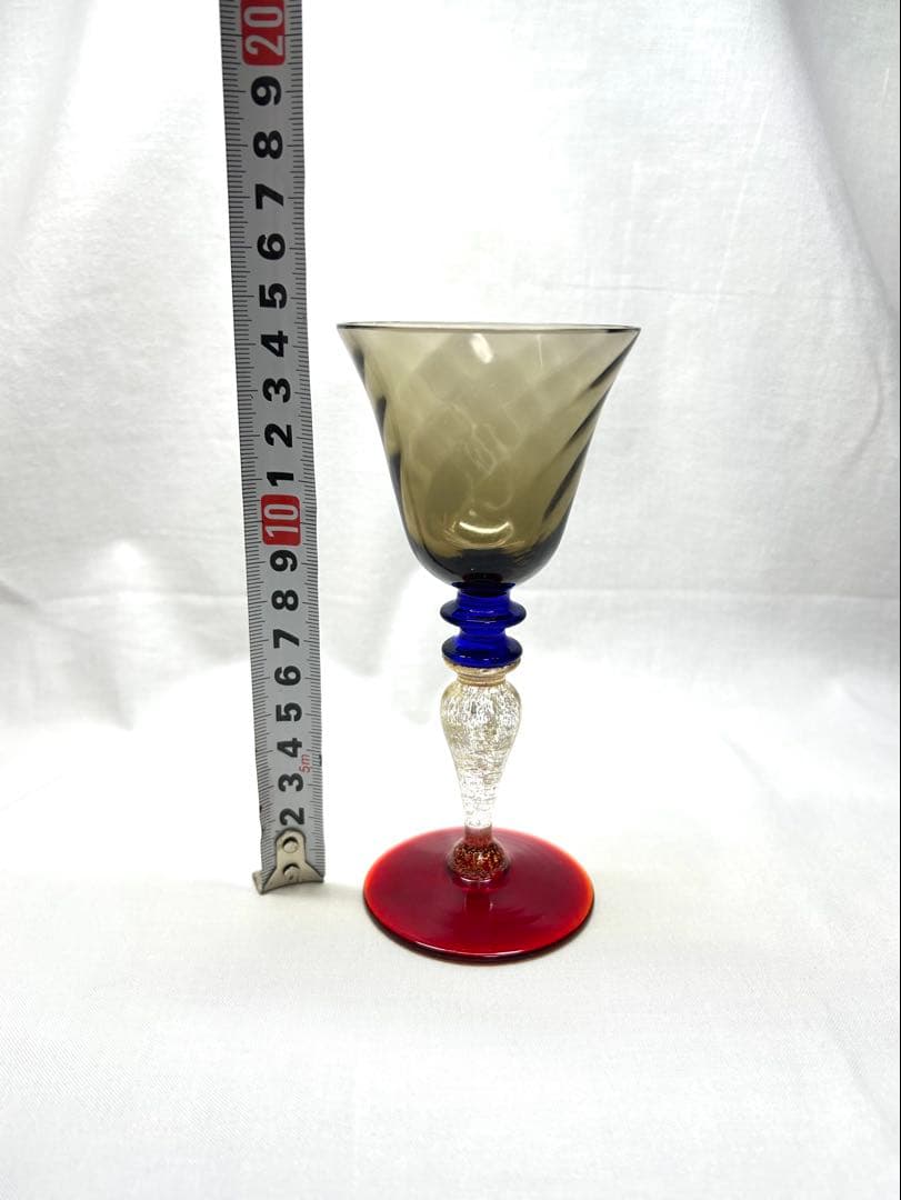 ベネチアングラス装飾グラス スモーキーグレー Nason &Moretti製