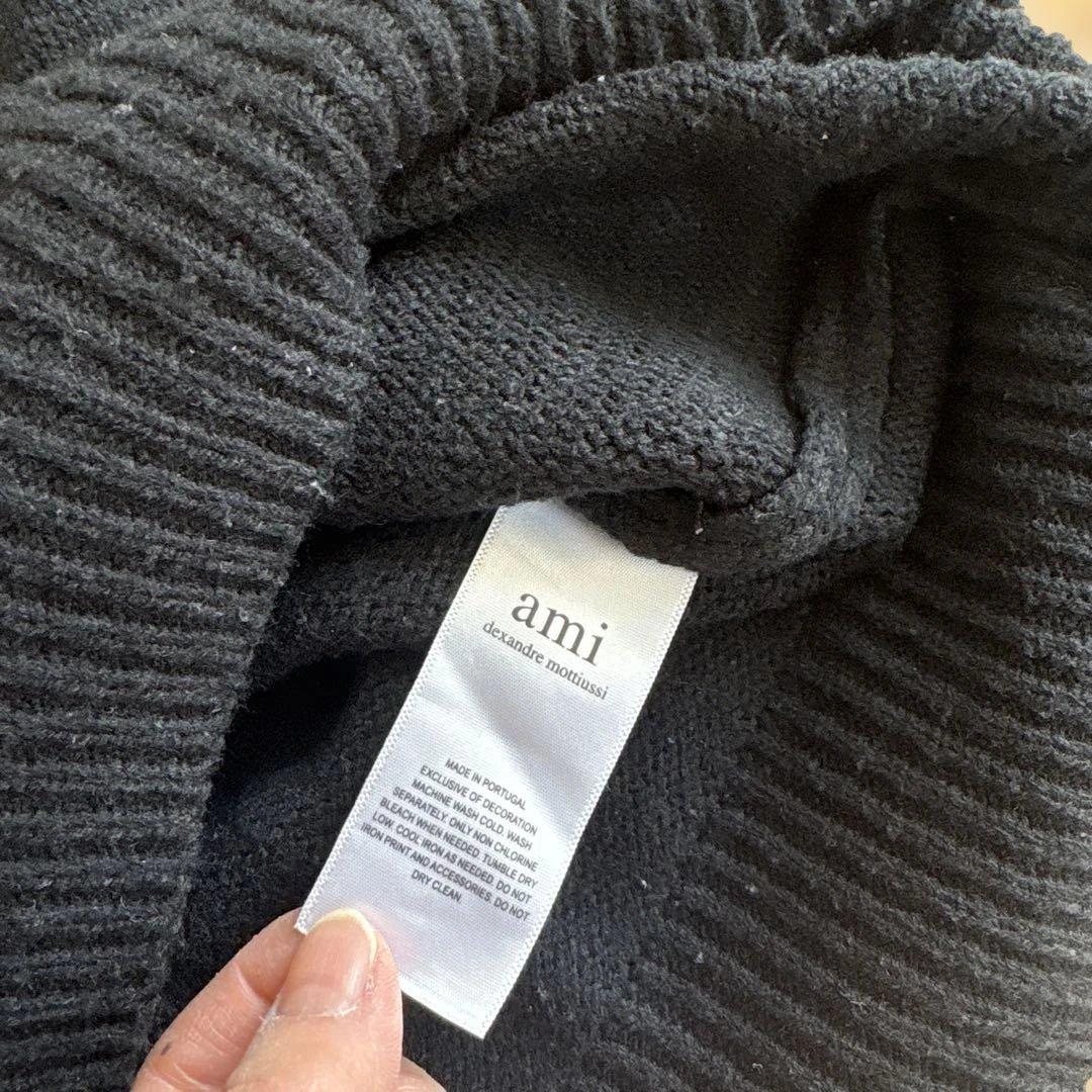 ami ネイビー セーター ハート刺繍 - メルカリ