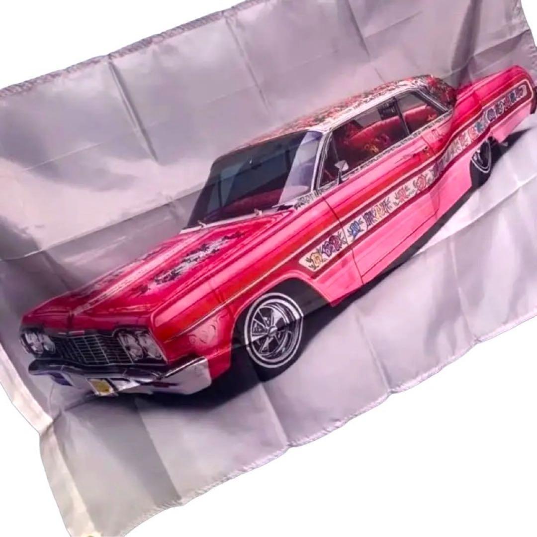 フラッグ '64 シボレー インパラ ローライダー ジプシーローズ 薔薇