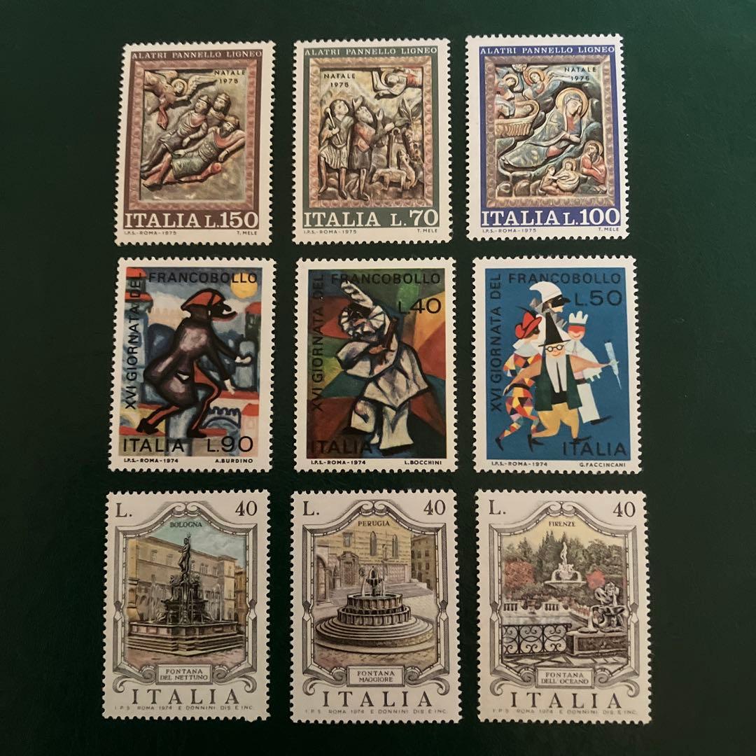 イタリアの切手 3種 9枚 - メルカリ