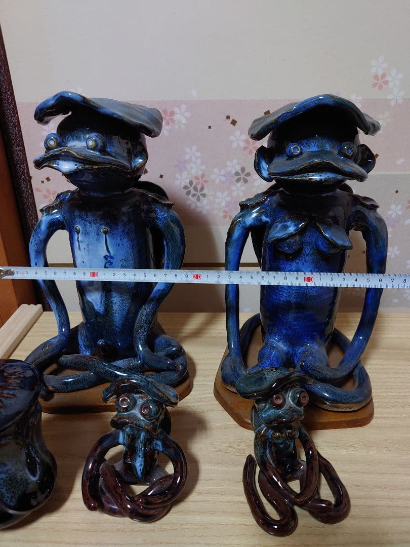 宮陶 宮崎ガラッパ 男の子、女の子、湯のみ 計5点