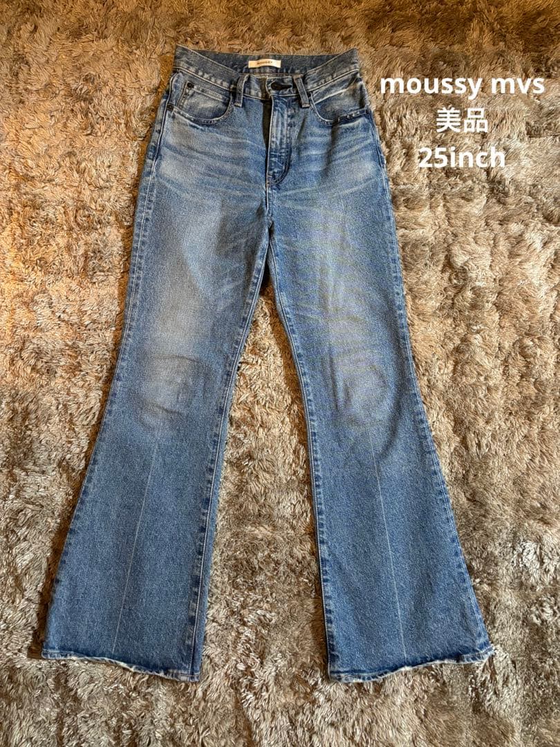 ✨美品✨moussy mvs flare マウジー デニム 25 マウジー MOUSSY MVS FLARE （BLU） - ファッション通販 MAGASEEK