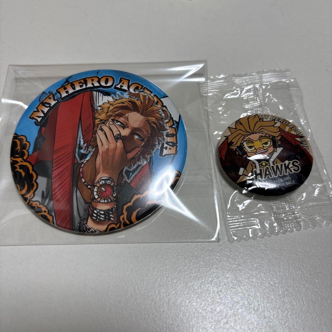 僕のヒーローアカデミア ホークス缶バッジ 2点セット - メルカリ