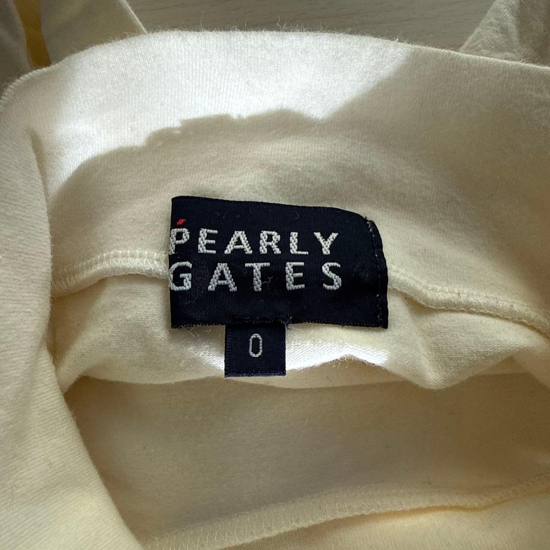 PEARLY GATES タートルネックシャツ ホワイト 七分袖 サイズ0 - メルカリ