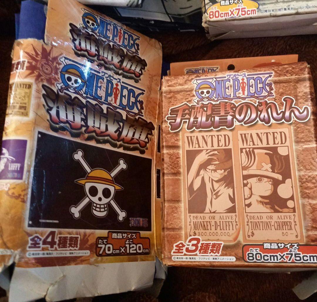激レア☆ONE PIECE☆キャラクター☆海賊旗&のれん☆大量セット♪17点