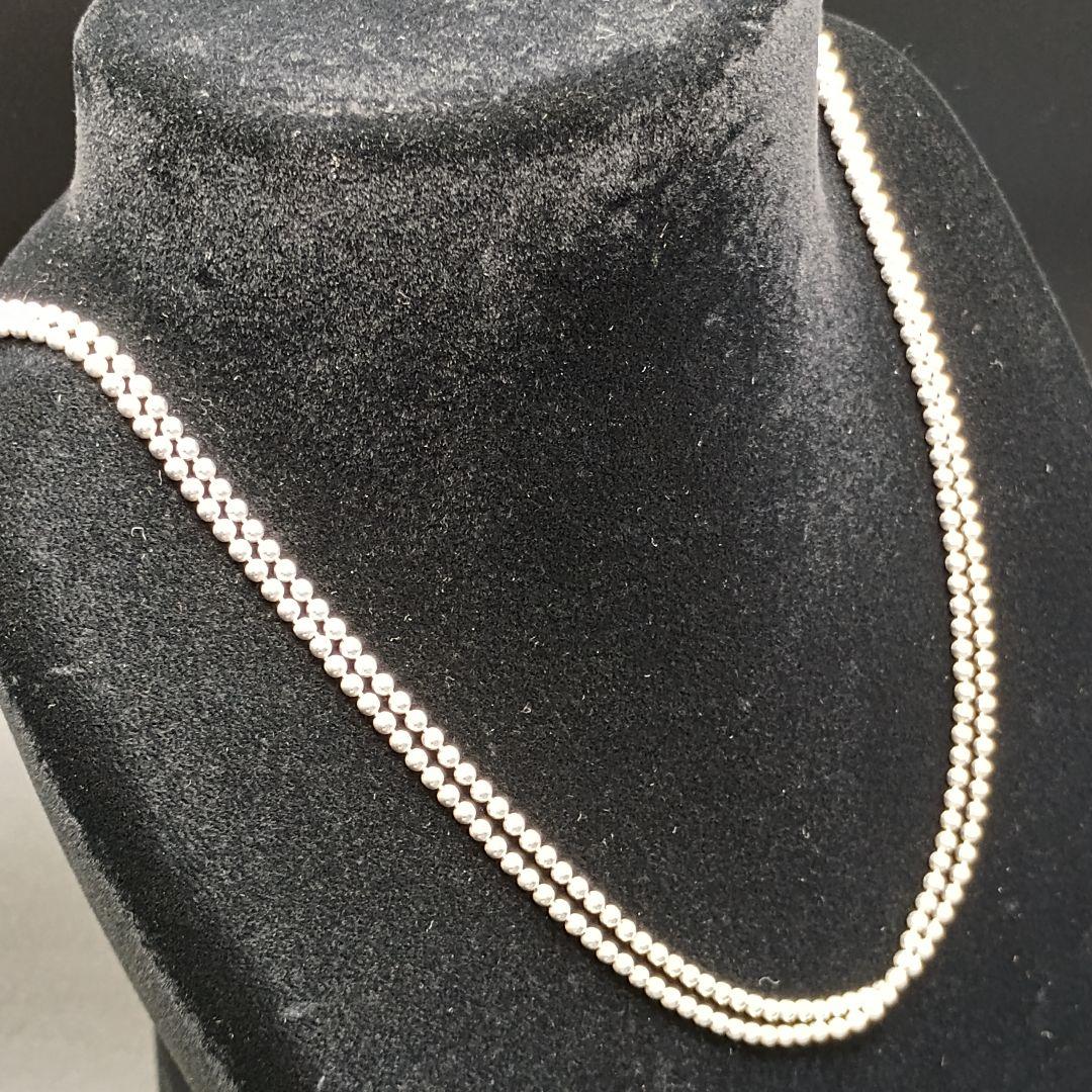 GUCCI ダブルボールチェーン 52.5cm SILVER925 ユニセックス