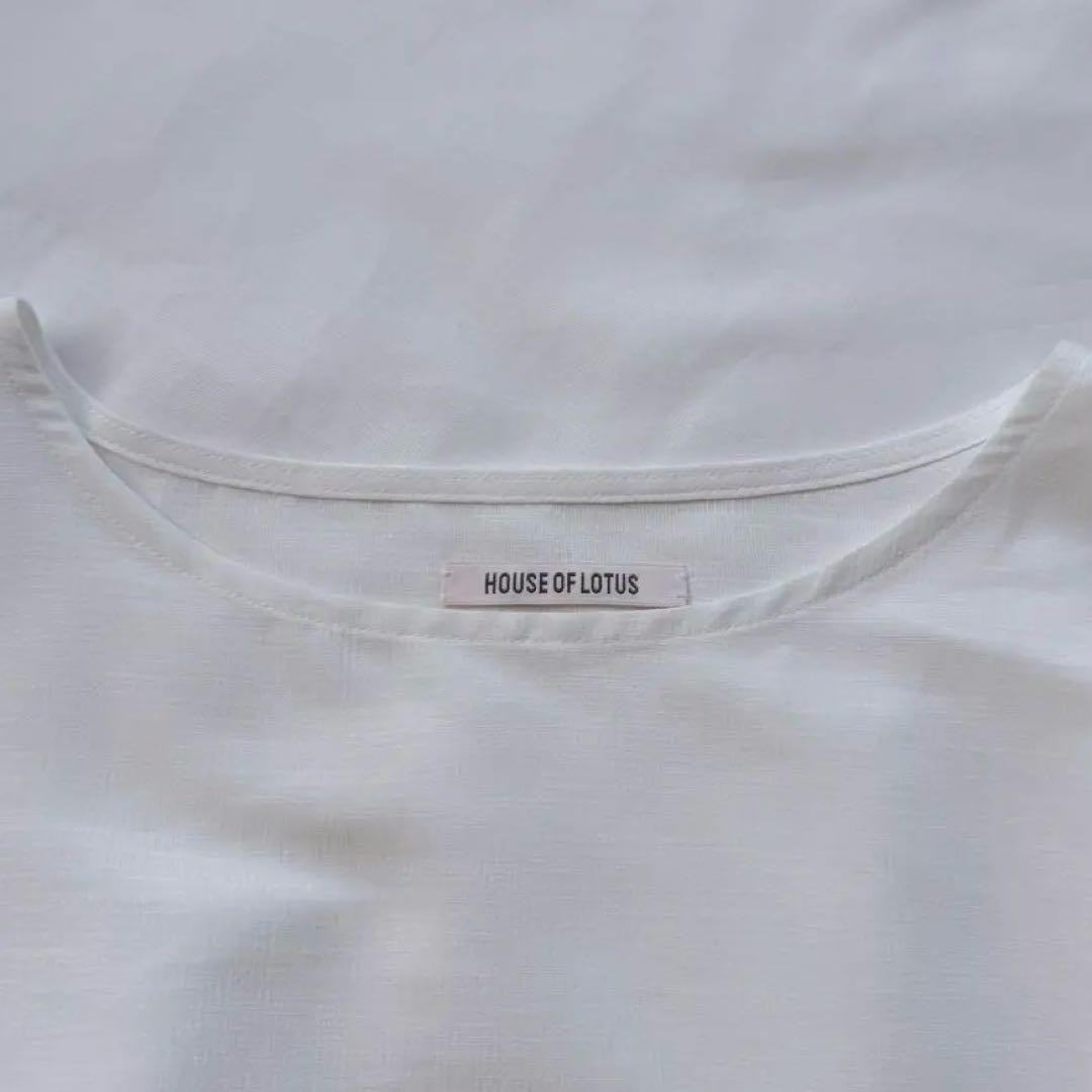 HOUSE OF LOTUS ハウスオブロータスホワイトブラウス半袖 - トップス低