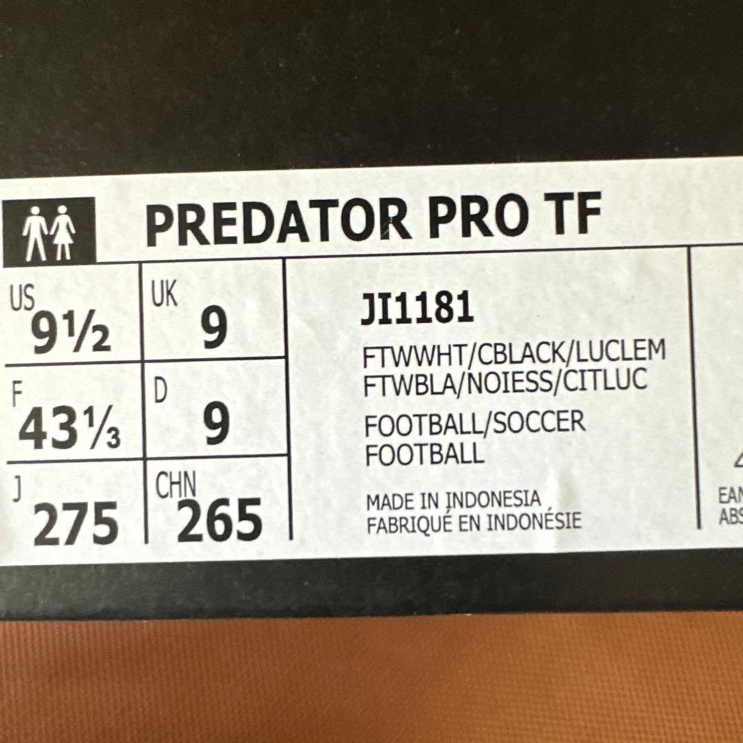 adidas Predator サッカーシューズ 27.5cm