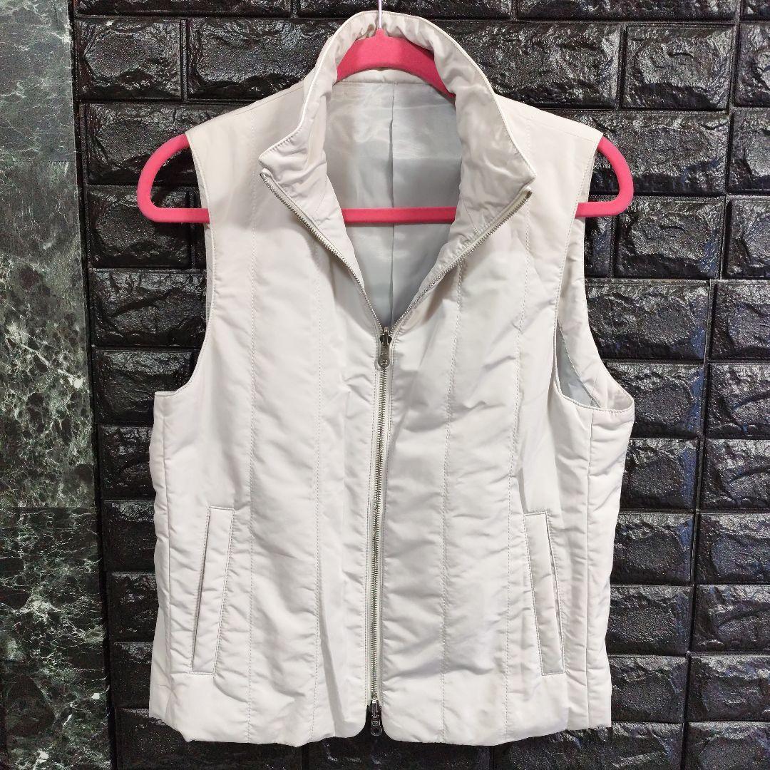 未使用品アルチザンホワイト ベルト付きトレンチコートライナ牛革襟