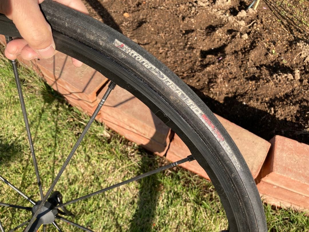 Mavic Ksyrium カーボンホイール チューブラー スプロケ付き