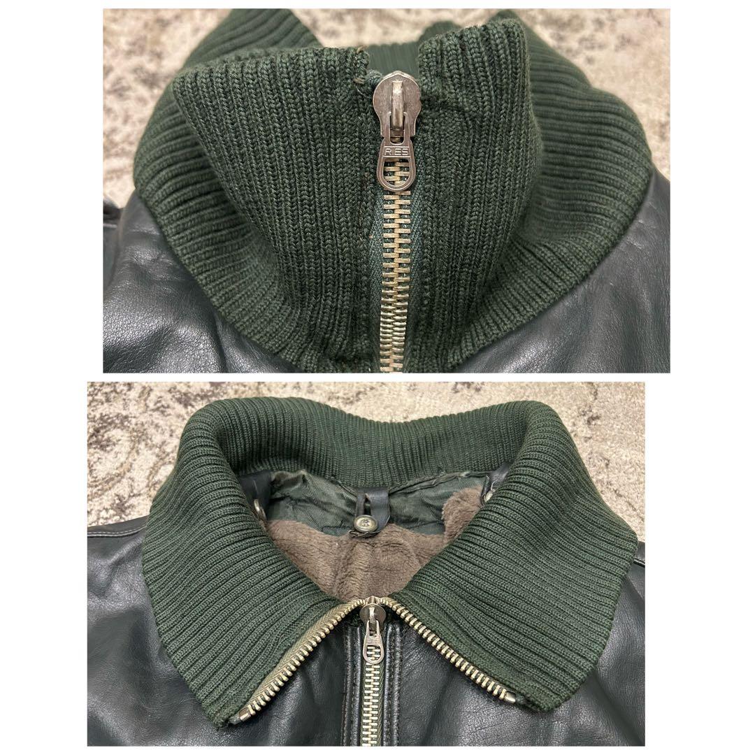 希少 ドイツ軍 レザー フライトジャケット German BLW 国境備隊 - メルカリ