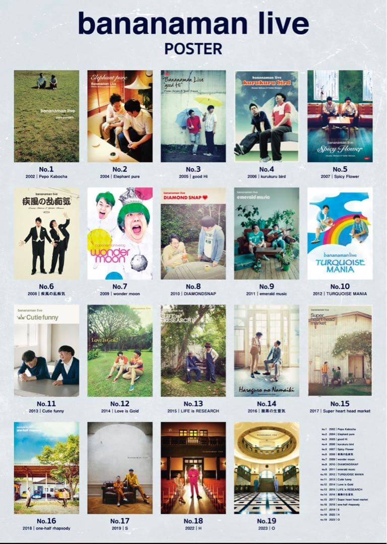 バナナマン ライブ ポスター No.2 2004 Elephant pure - メルカリ