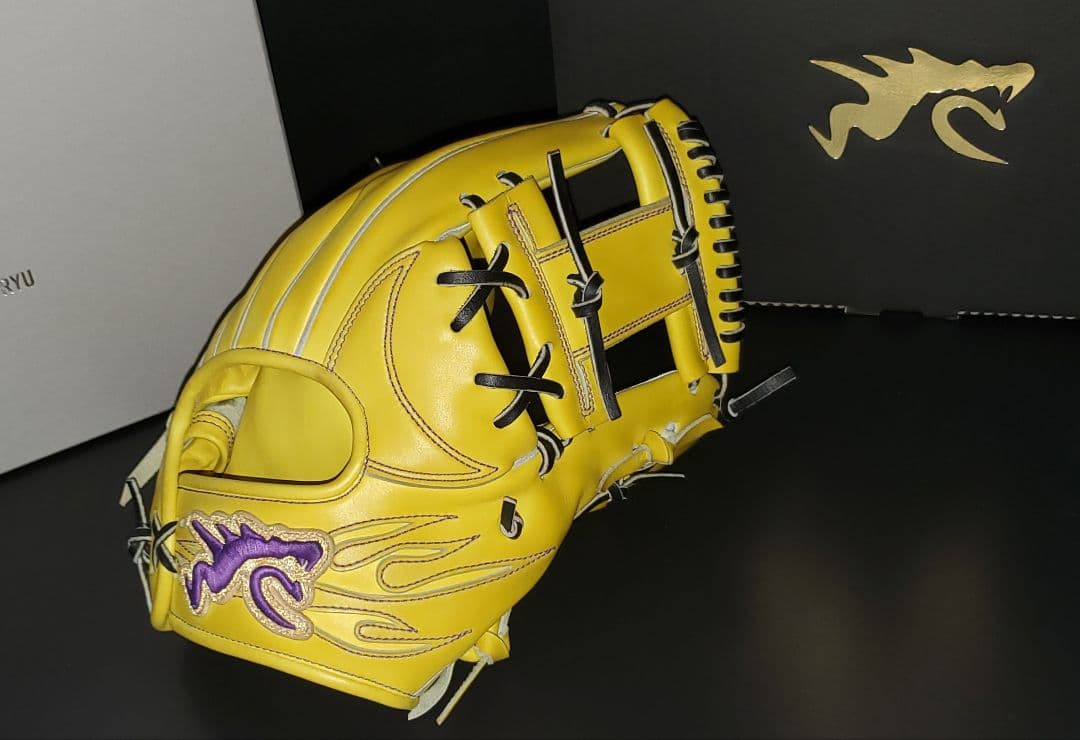 RYUオーダー不可プレミアムモデル☆硬式内野手TIG型☆新品型付け済 RYUオーダー不可プレミアムモデル☆硬式内野手TIG型☆新品型付け済