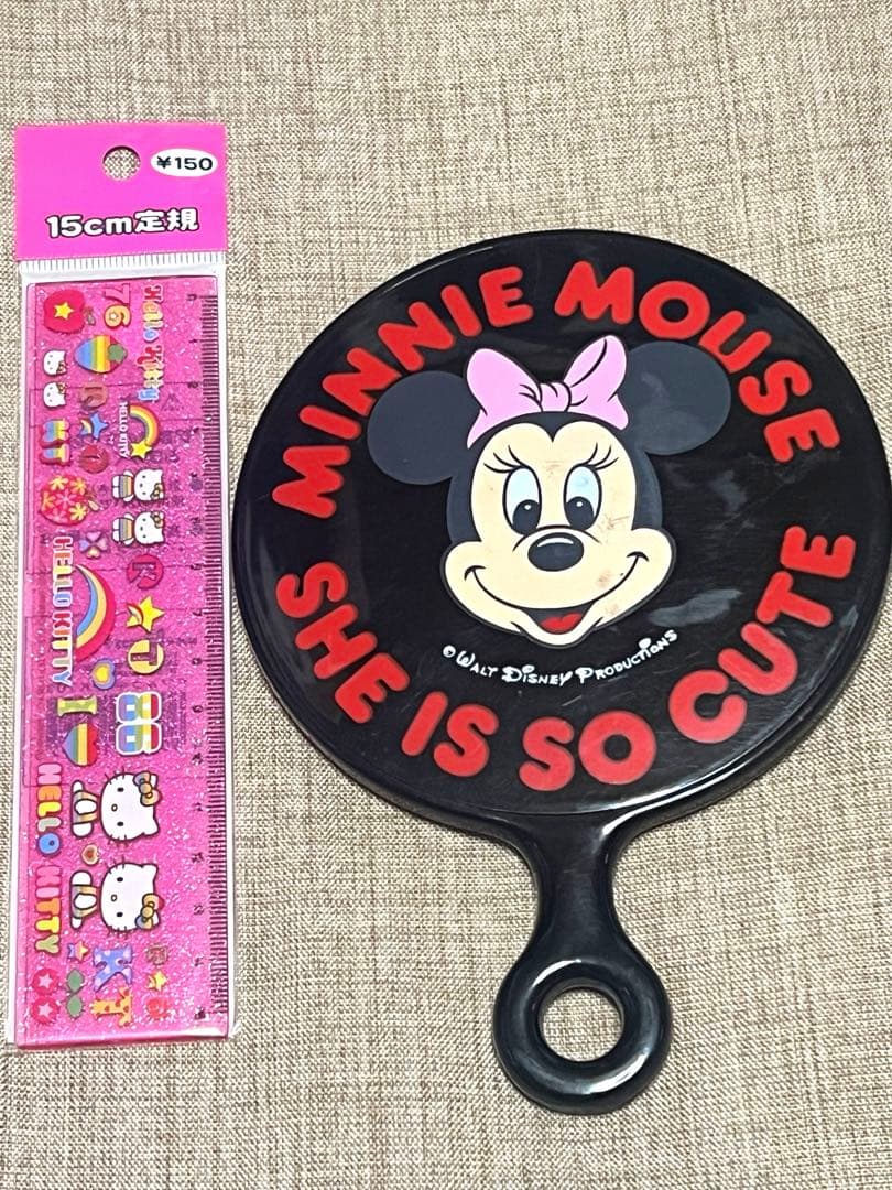 超希少レトロ　ミニーちゃん　ミニーマウス　ウォルトディズニー手鏡　ヴィンテージ