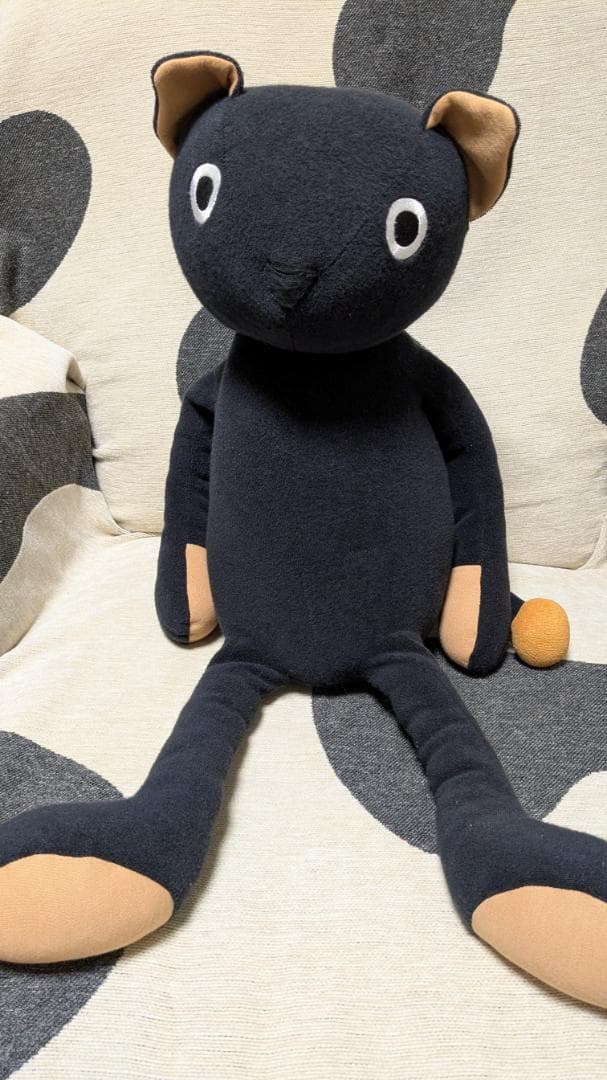 マタノアツコ Atsuko Ｍtano 黒猫ぬいぐるみ 大 Atsuko Matano マタノアツコ ピハノちゃん ぬいぐるみ ピアノ 黒猫