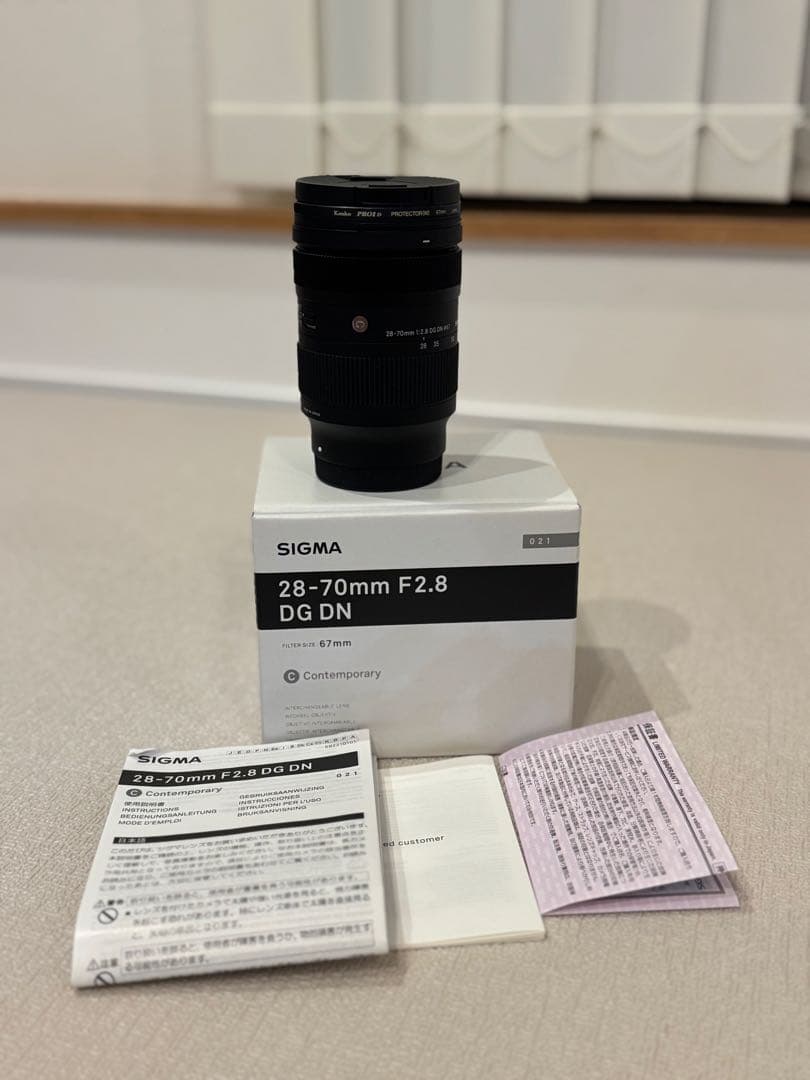 SIGMA 28-70mm F2.8 DG DN フィルター付き　SONY e Amazon.com : Sigma 28-70mm F2.8 DG DN for Sony E Black : Electronics