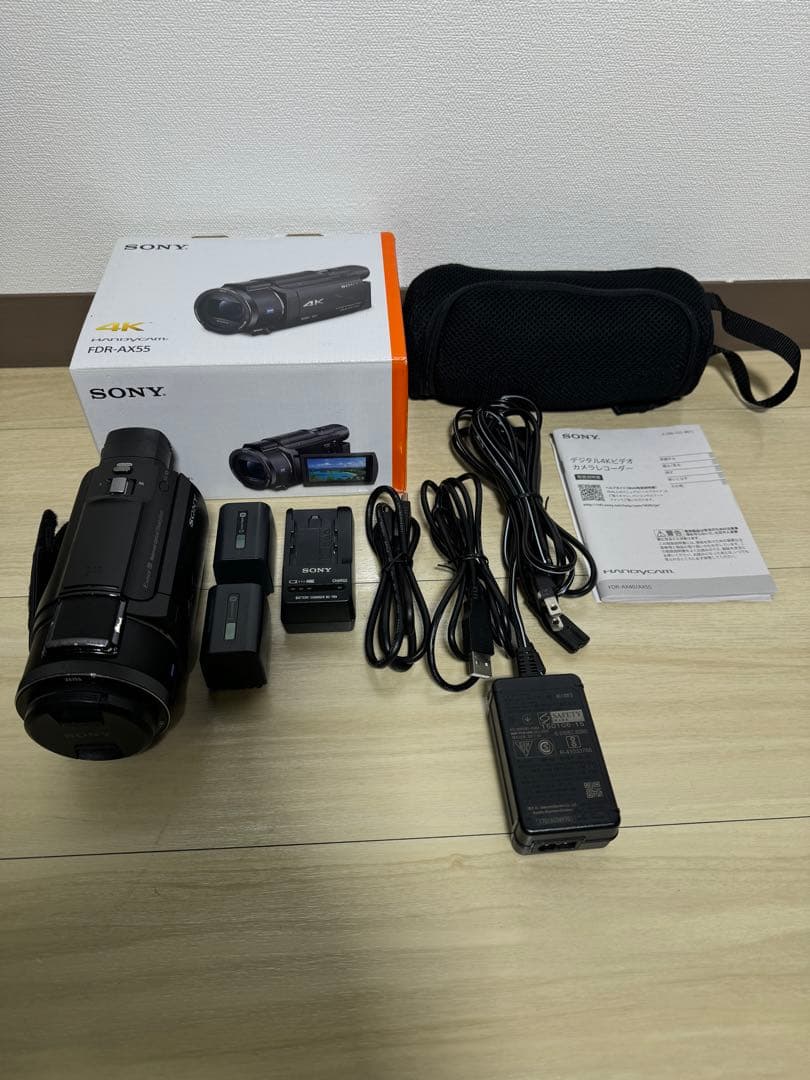 SONY ハンディカム FDR-AX55/純正アクセサリーキット付き SONY - ハンディカム FDR-AX55 純正 アクセサリーキット付の通販 by