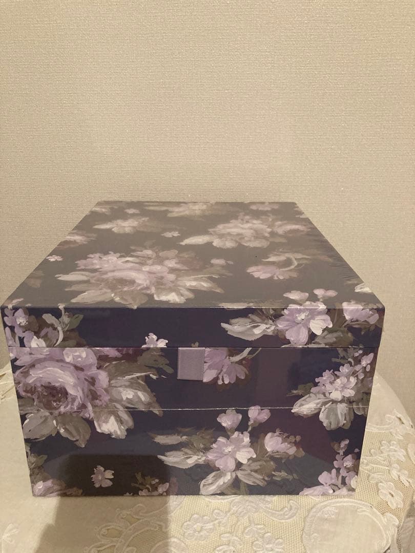 貴重☆ローラアシュレイ ストレージボックス3個セットヴィオレッタ 文具 『ローラ アシュレイ レターセット ヴィオレッタ』 画材,その他