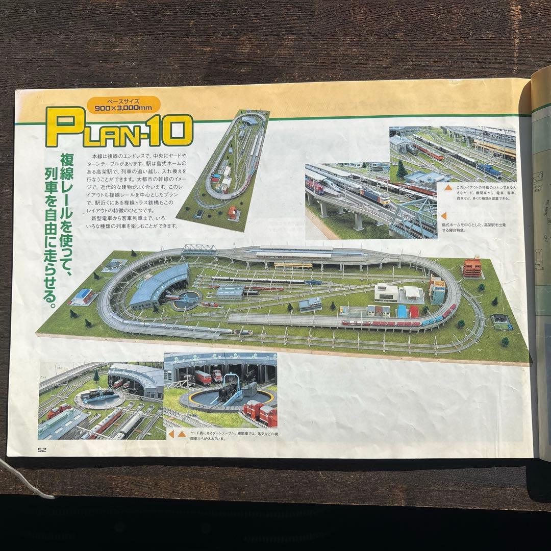 Nゲージレールセット、レイアウトサポートブックおよびカタログです。