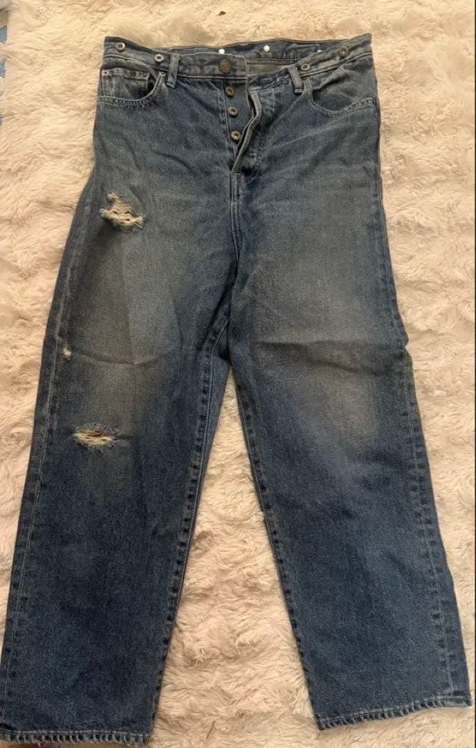 BRILL ブリル 13.2oz 5ポケット デニム ダメージ パンツ 38