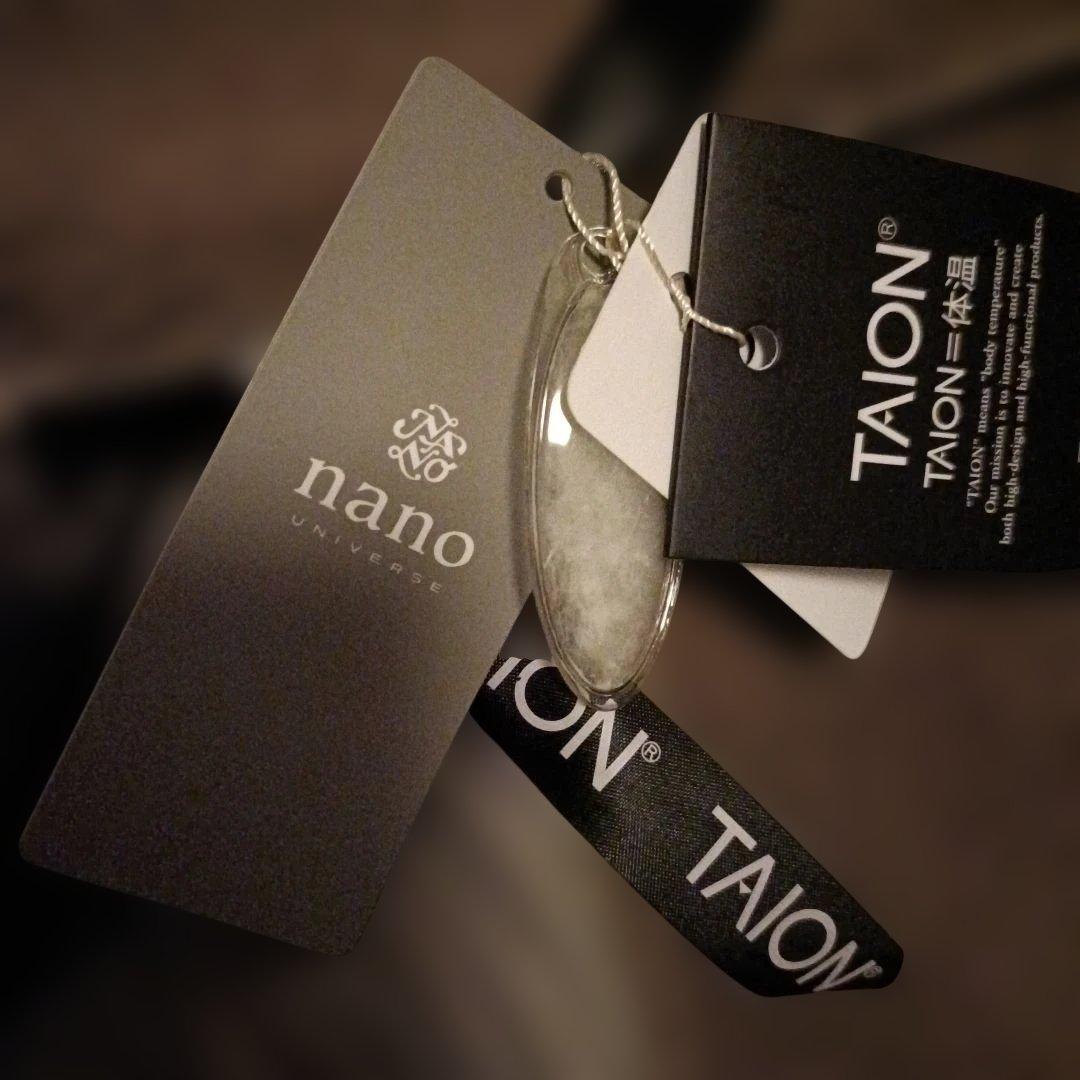 新品TAIONタイオングレー キルティング ロングダウンジャケットナノ