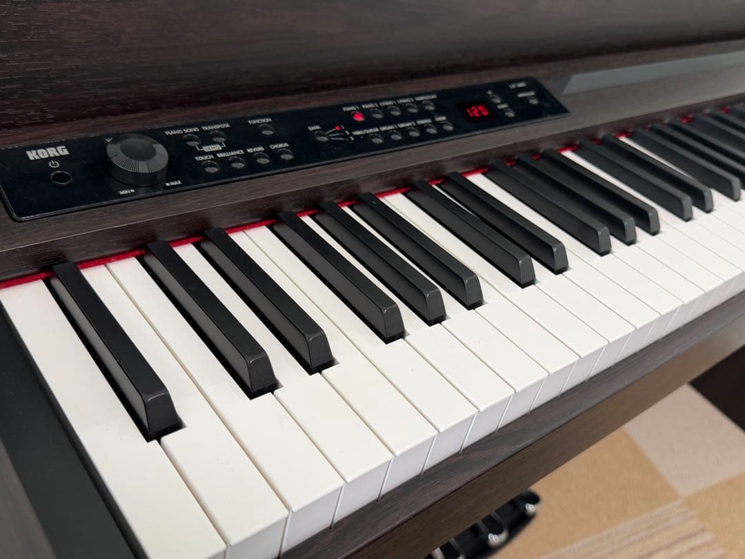 引取限定】KORG LP-380 ダークウッド 88鍵デジタルピアノ 椅子付き