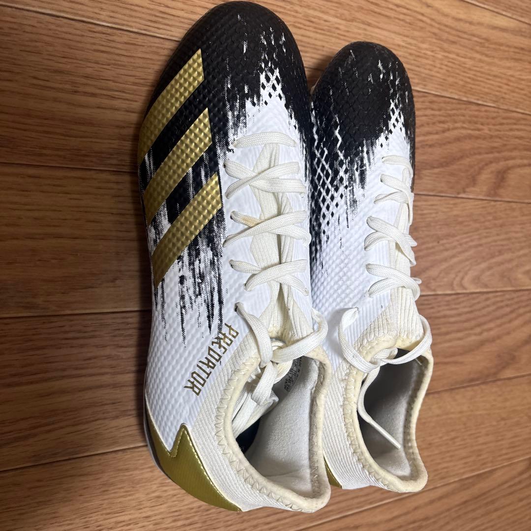 adidasPredator ホワイト×ブラック×ゴールド 24.5cm