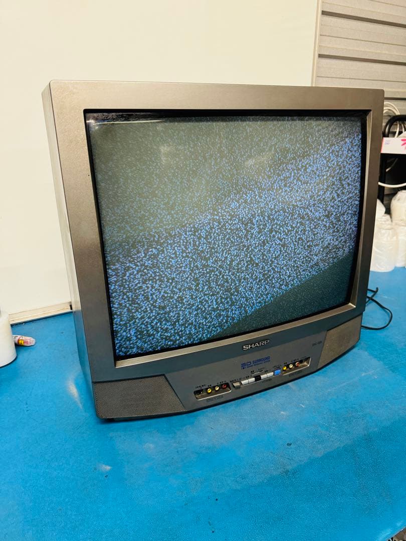 SHARP シャープ ブラウン管 テレビ 25型 電化製品 動作品 レトロ
