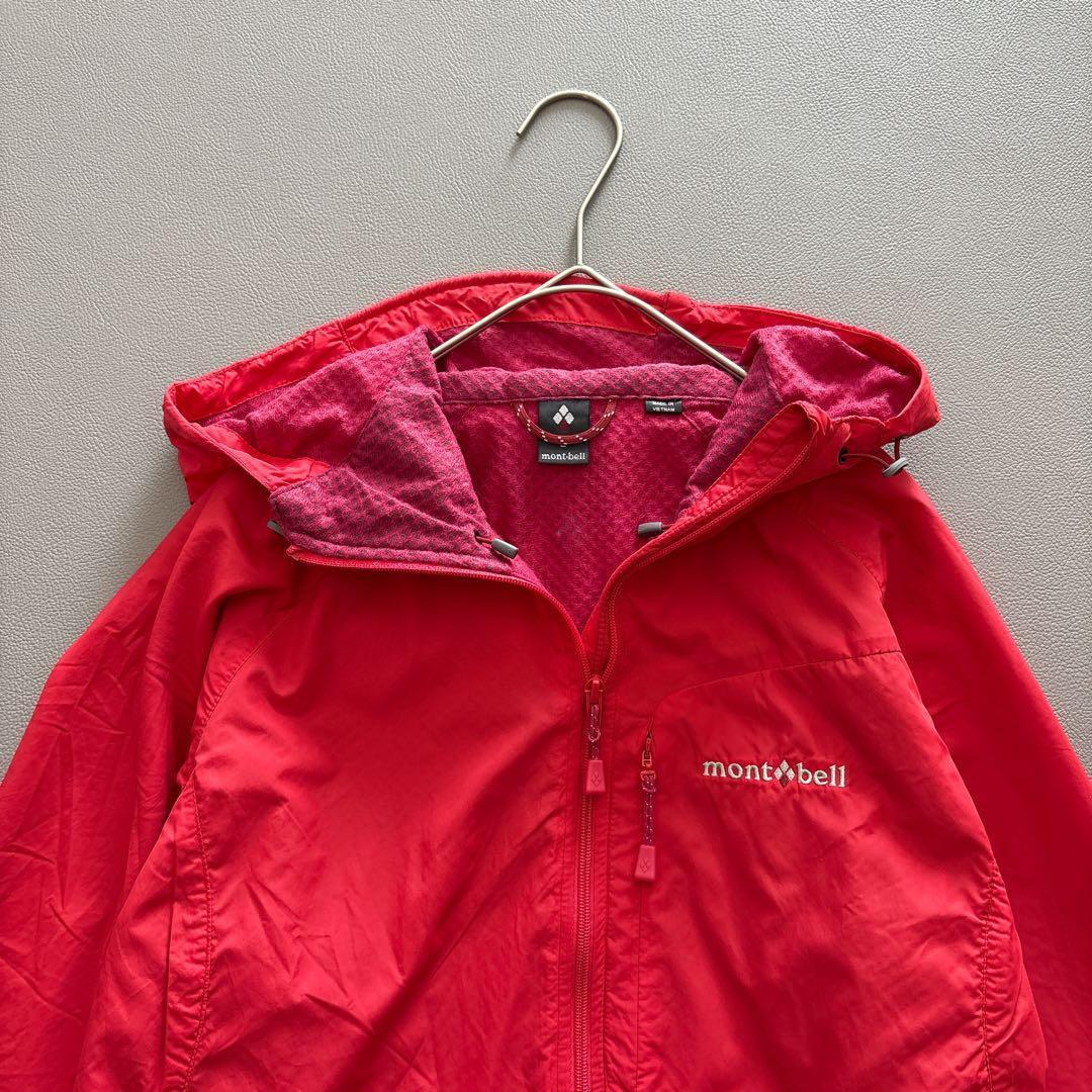 美品】mont-bell ライトシェルパーカ W's L レッド赤 軽量 - メルカリ